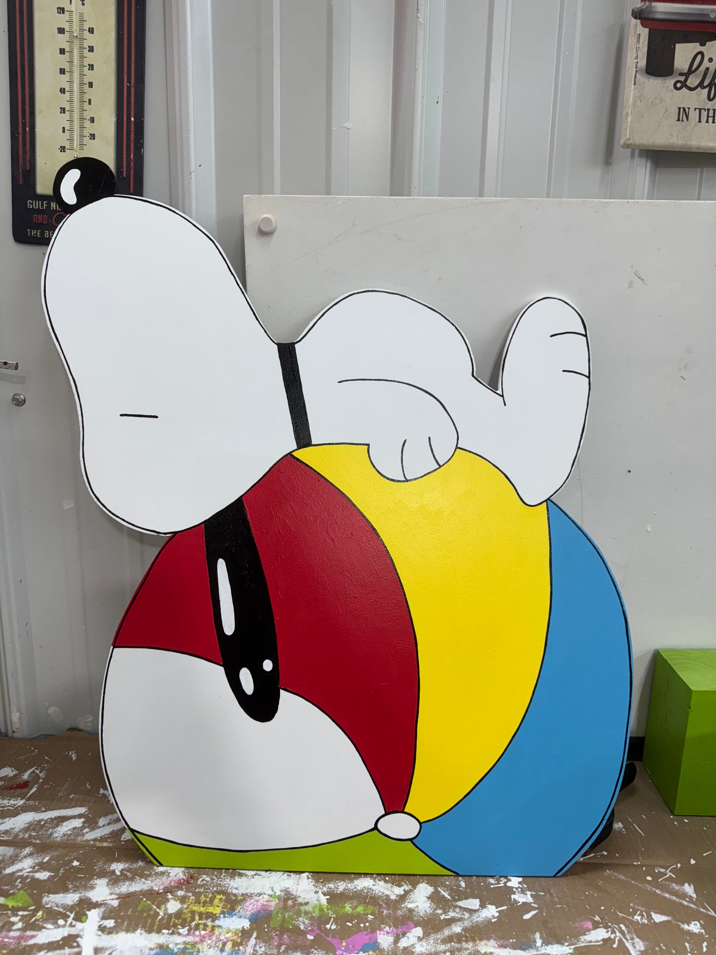 Snoopy Beach Ball - Summer - Indoor or Outdoor Yard Art