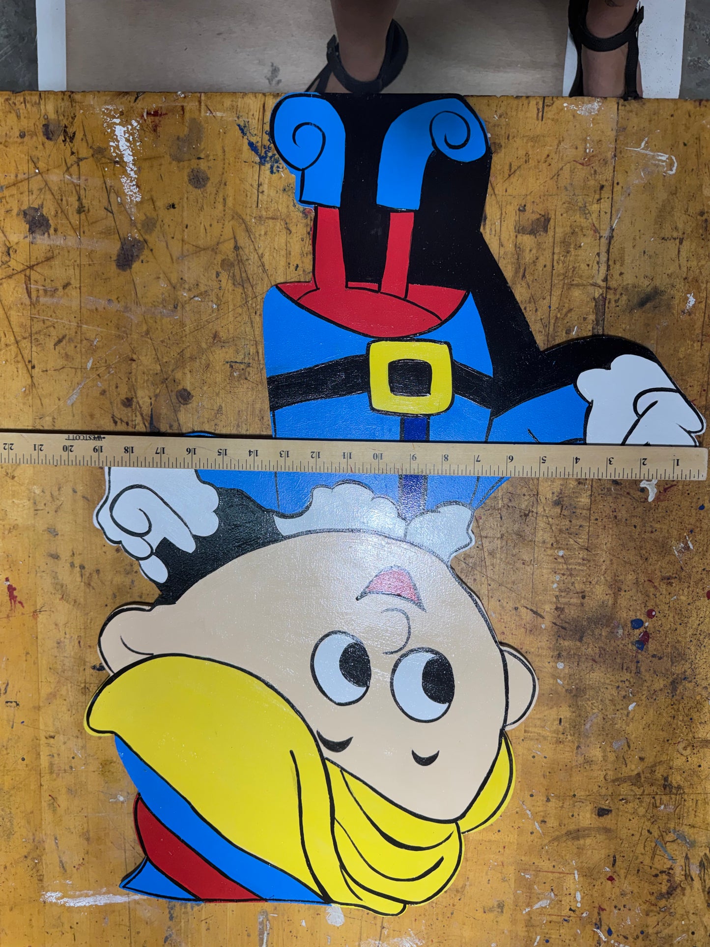 Hermey the Elf from Rudolph the Red-Nosed Reindeer - Christmas Winter Indoor Outdoor - Handpainted Wooden Yard Art