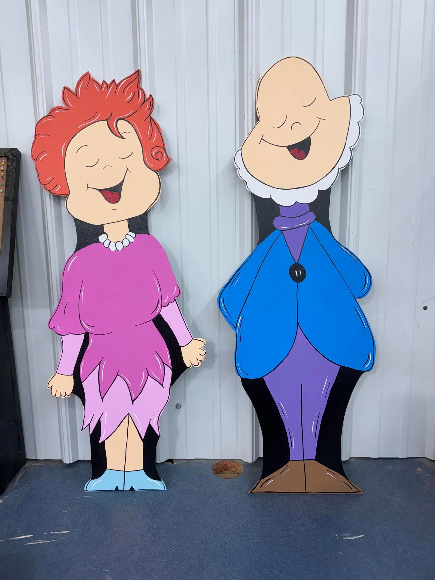 Hand Painted Wood Yard Art - Whoville Whos! - Grinch Christmas Yard Display Pieces - Outdoor Lawn and Garden Decoration