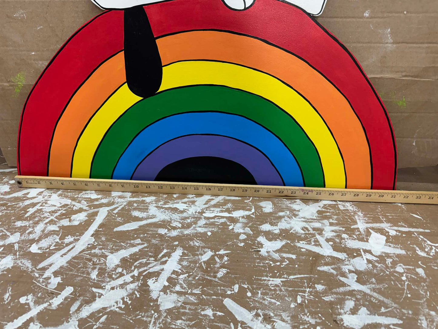 Snoopy on Rainbow - Outdoor or Indoor -  PRIDE and Summer Yard Art Decor Wooden (Copy) (Copy)