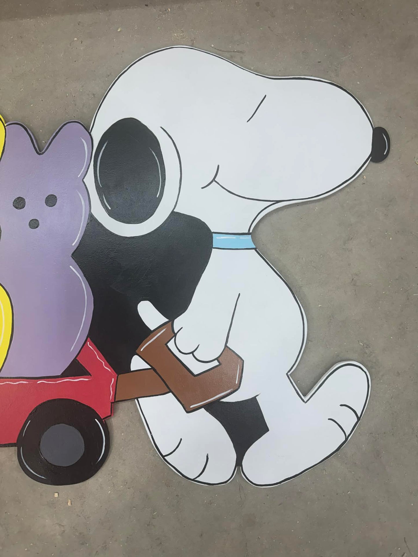 Snoopy with Wagon Easter Peeps - Outdoor or Indoor -  Spring and Easter Yard Art Decor Wooden (Copy) (Copy) (Copy)
