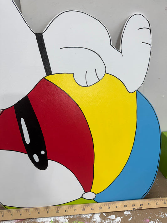 Snoopy Beach Ball - Summer - Indoor or Outdoor Yard Art