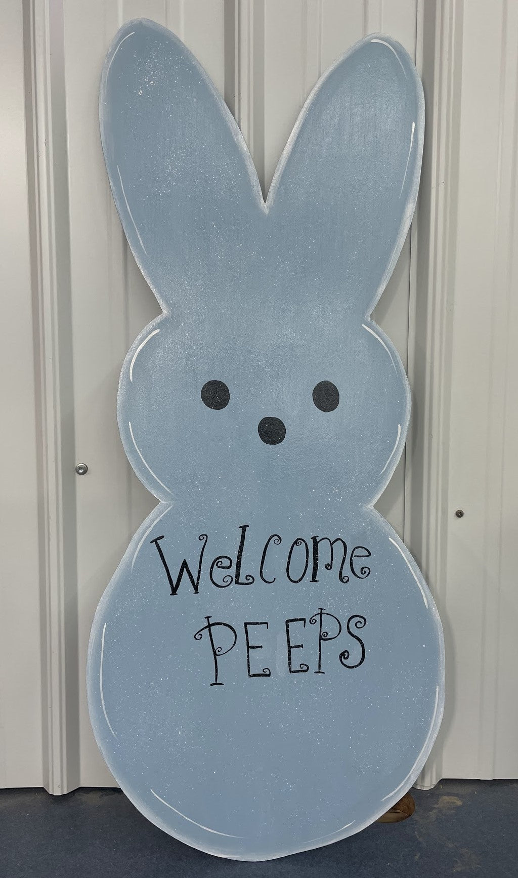 Hand Painted Wood Yard Art - Bunny Peeps - Easter or Spring Lawn and Garden Outdoor Decoration