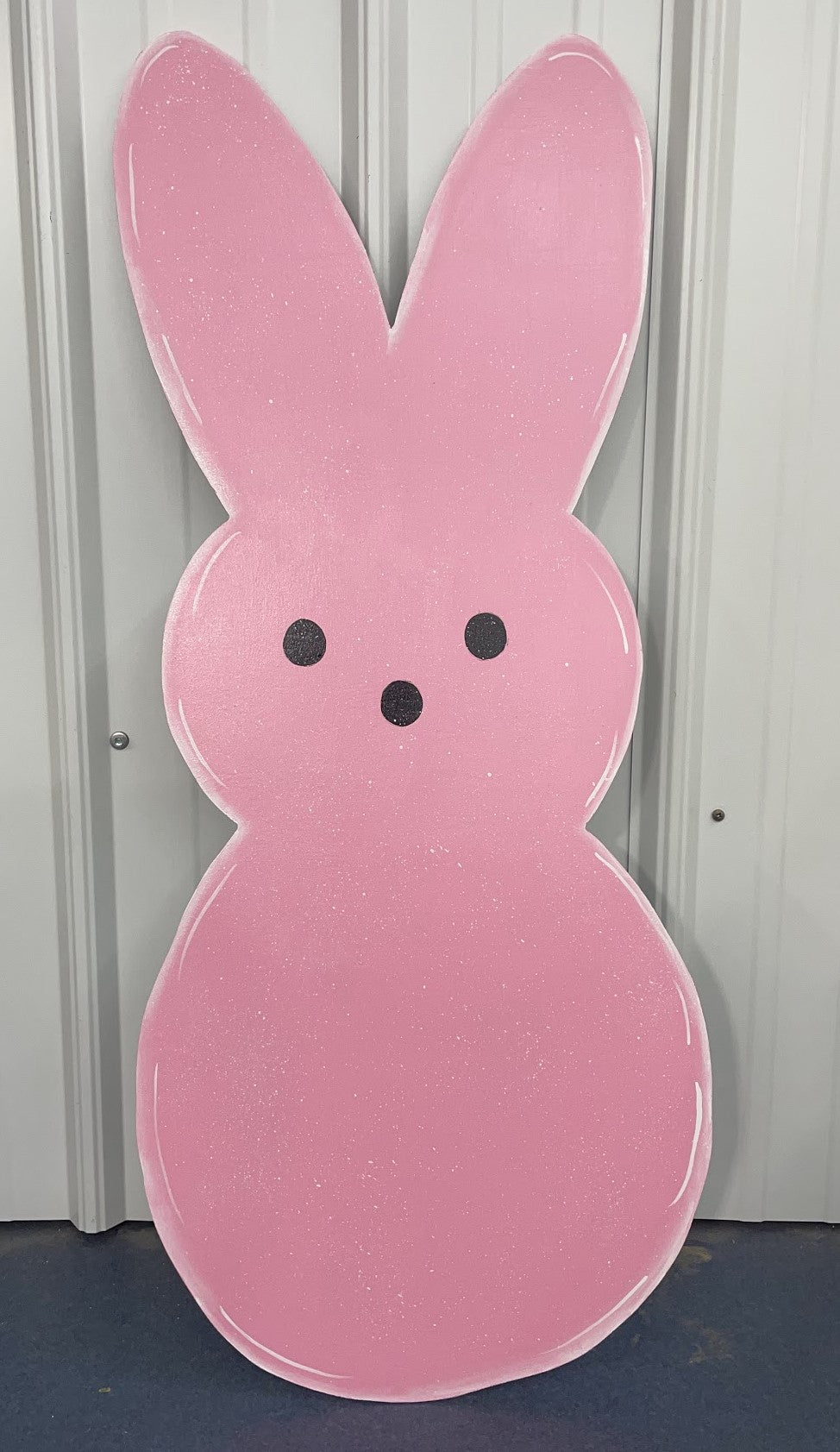 Hand Painted Wood Yard Art - Bunny Peeps - Easter or Spring Lawn and Garden Outdoor Decoration