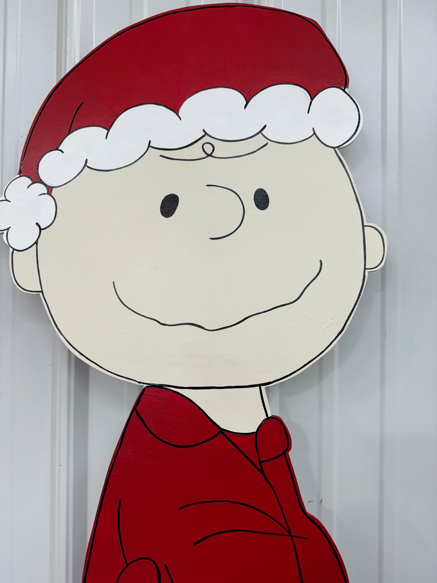 Hand Painted Wood Yard Art - Charlie Brown Christmas - Outdoor Ready