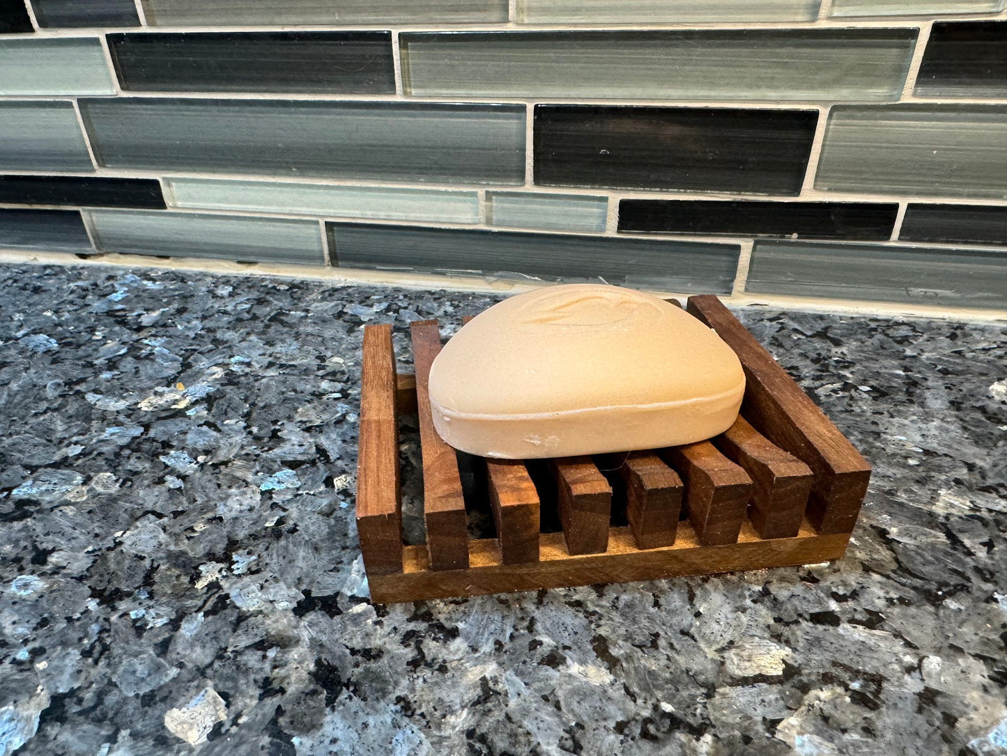 Handmade Wooden Soap Holder Dish Display - Multiple Wood Options - Coated Wood - Walnut, Oak, Cedar, Pine - Square Soap or Round Soap