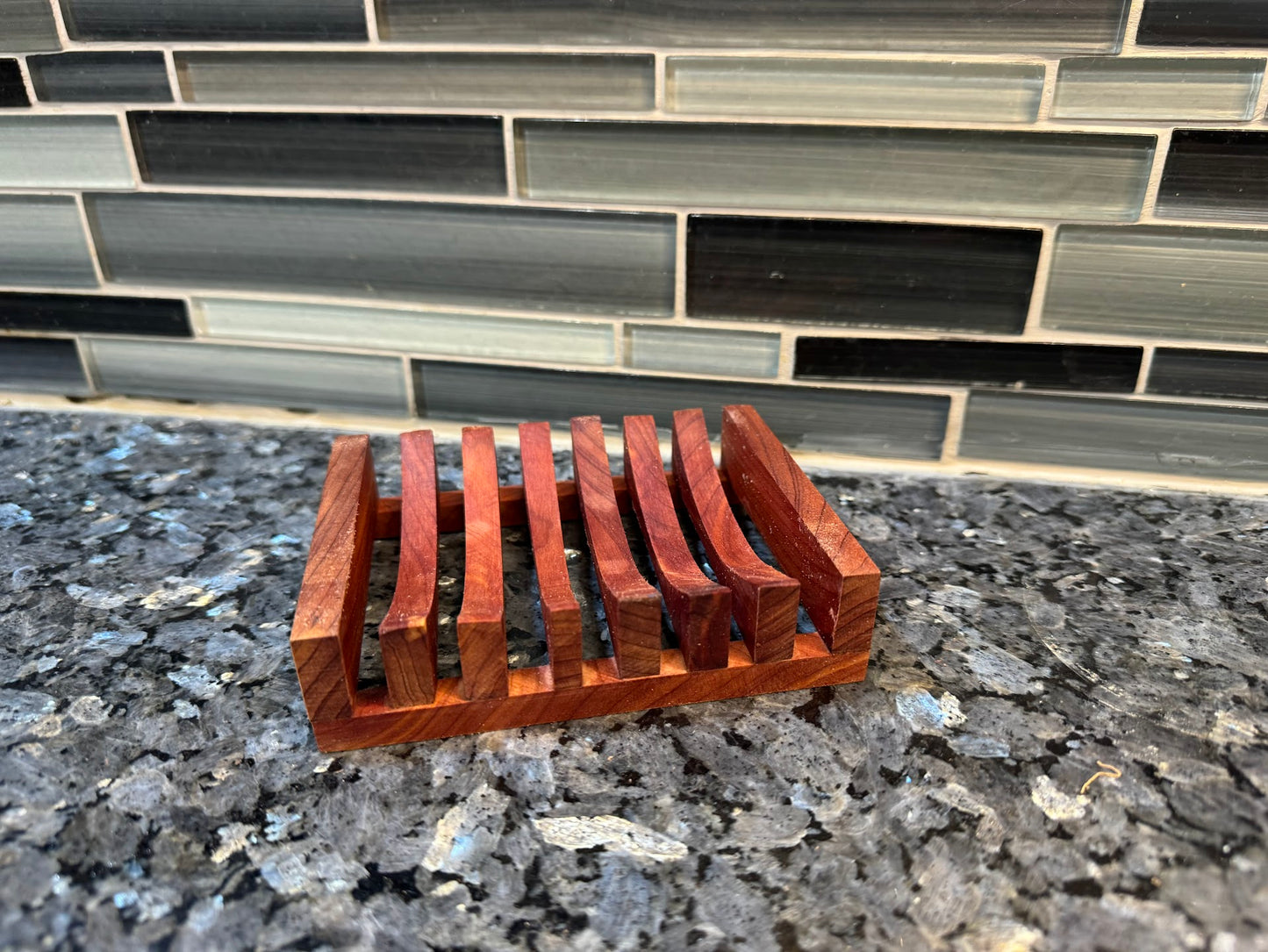 Handmade Wooden Soap Holder Dish Display - Multiple Wood Options - Coated Wood - Walnut, Oak, Cedar, Pine - Square Soap or Round Soap