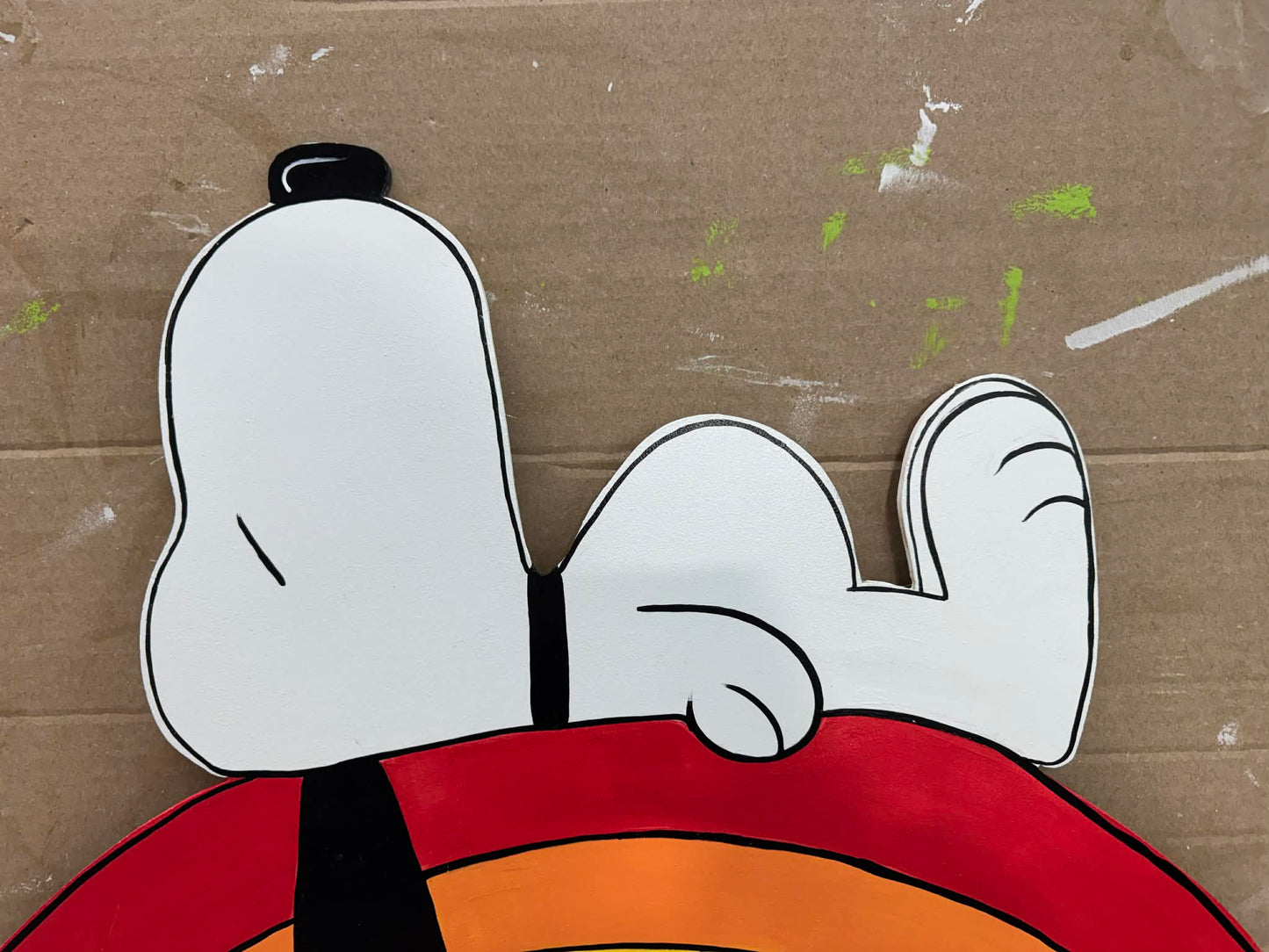 Snoopy on Rainbow - Outdoor or Indoor -  PRIDE and Summer Yard Art Decor Wooden (Copy) (Copy)